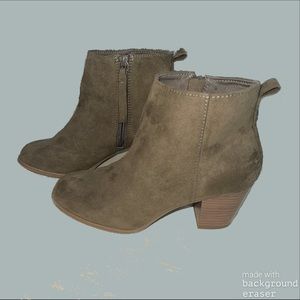Army Green Old Navy Ankle Booties